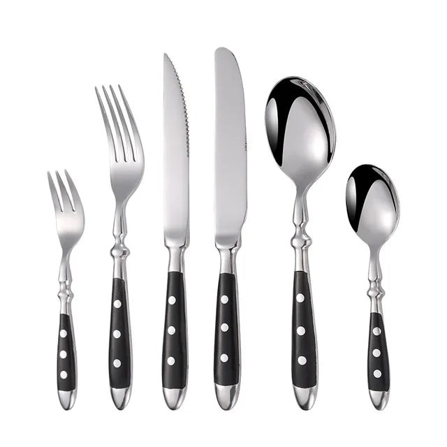 6-Piece Stainless Steel Flatware Set