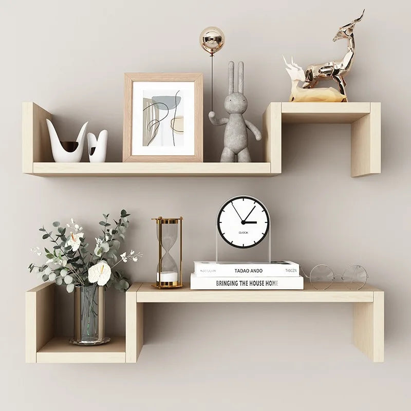 Two-Level Floating Shelf Set