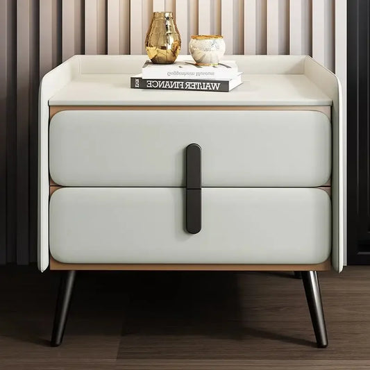 Leather-Clad Nightstand