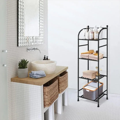 4-Tier Metal Bathroom Shelf