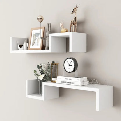 Two-Level Floating Shelf Set