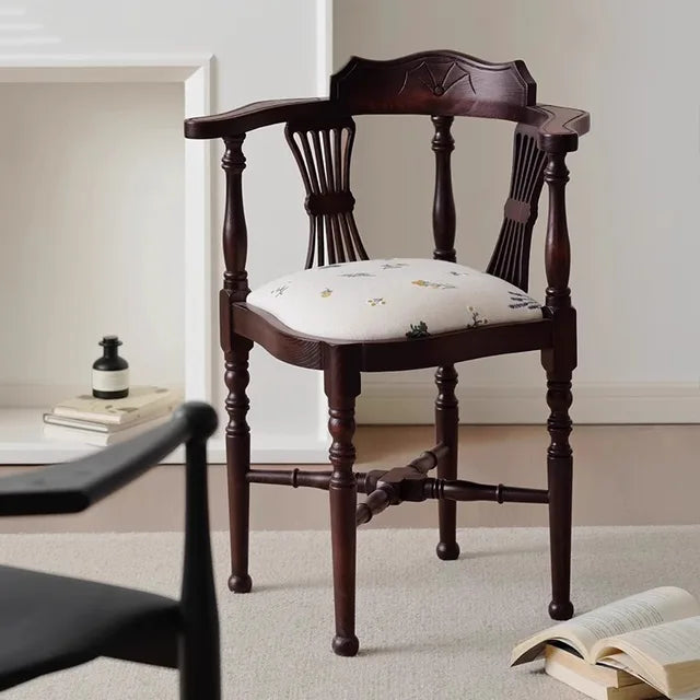 Vintage Floral Accent Chair