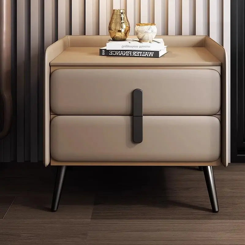 Leather-Clad Nightstand