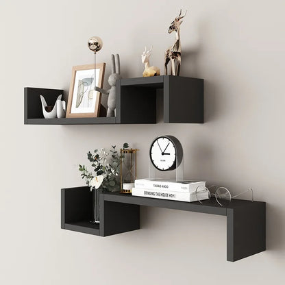 Two-Level Floating Shelf Set