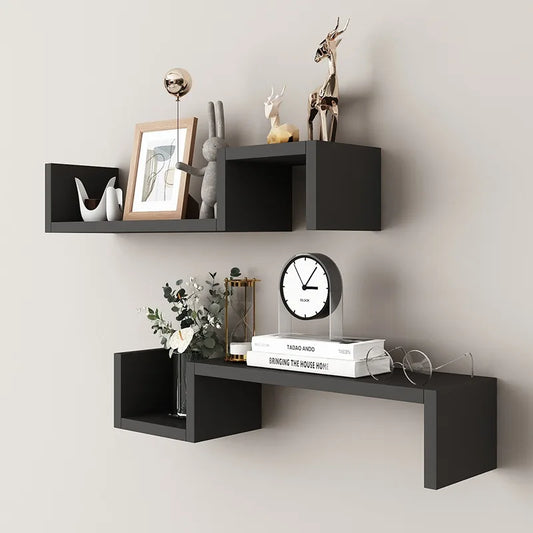 Two-Level Floating Shelf Set